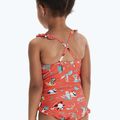 Speedo Digital Frill Thinstrap - costume intero da bambino corallo/taro/bianco 5