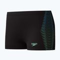 Boxer da nuoto per bambini Speedo Plastisol Placement Aquashort black/alfalfa green 3
