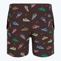 Pantaloncini da bagno Nike Multi Print 5" Volley da uomo, marrone barocco 6
