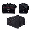 KJUST Kia Rio Limousine 2012-2016 set di borse per il bagaglio 4 pezzi nero.