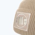 Berretto invernale da uomo Pitbull Beanie Logo Polsino monostrato sabbia 3
