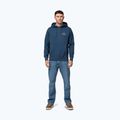 Felpa uomo con cappuccio Pitbull Sampson petrol blue 2