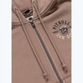 Felpa donna Pitbull Skull Surf Hooded Zip chocolate mousse 9