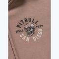 Felpa donna Pitbull Skull Surf Hooded Zip chocolate mousse 10