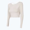 Top yoga donna 4F TSDL019 LS beige 3
