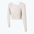 Top yoga donna 4F TSDL019 LS beige 4