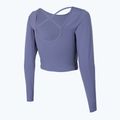 Top yoga donna 4F TSDL019 LS denim 4