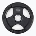 XTREXO RW10 10 kg peso in ghisa gommata nera 3