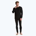 Set di biancheria intima termica da uomo SET0540 nero WOOLCANO Merino