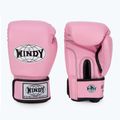 WINDY Guanti da boxe classici in pelle sintetica rosa