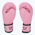 WINDY Guanti da boxe classici in pelle sintetica rosa 4
