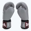 RAJA BOXING Guanti da boxe singoli standard in vera pelle grigi 4