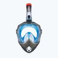 AQUA-SPEED Maschera integrale Brizo per snorkeling + supporto per fotocamera nero/blu 2