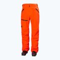 Pantaloni da sci Helly Hansen Sogn Cargo da uomo, arancione neon 5
