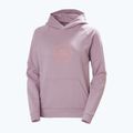 Felpa con cappuccio Helly Hansen Core Graphic da donna, viola argilla 4