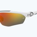 Occhiali da sole da uomo Under Armour Yard Pro bianco opaco/arancio multistrato oleofobico 7