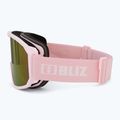 Bliz Rave opaco polvere rosa/marrone rosa multi occhiali da sci 4