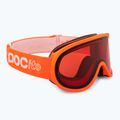 Maschera da sci per bambini POC POCito Retina Jr S2 fluorescent orange/partly sunny light orange