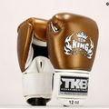 Guantoni da boxe Top King Muay Thai Empower bianco/oro 7
