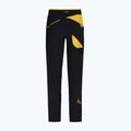 Pantaloni da arrampicata La Sportiva da uomo Talus nero/giallo 7
