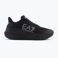 EA7 Emporio Armani Wave Cracking scarpe nere/argento pieno 8