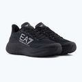 EA7 Emporio Armani Wave Cracking scarpe nere/argento pieno 9