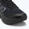 EA7 Emporio Armani Wave Cracking scarpe nere/argento pieno 7