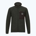 Pile da uomo CMP 35H3907 Melange lavorato a maglia forest melange/black/ferrari red