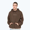 Felpa uomo Kaotiko Washed Vancouver Society marrone