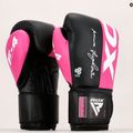 Guanti da boxe RDX REX F4 rosa/nero 9