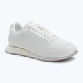 Calvin Klein Scarpe Donna HW0HW02574 Runner Lace Up Mono Pu Triple Bright White