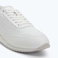 Calvin Klein Scarpe Donna HW0HW02574 Runner Lace Up Mono Pu Triple Bright White 7