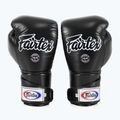 Guantoni da boxe Fairtex Stylish Angular Sparring - Pollice bloccato nero 8