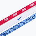 Fasce Nike stampate 3 pezzi game royal/bianco/university red 3