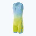 Body da triathlon da uomo Synergy Elite Sleeveless Trisuit mint/yellow