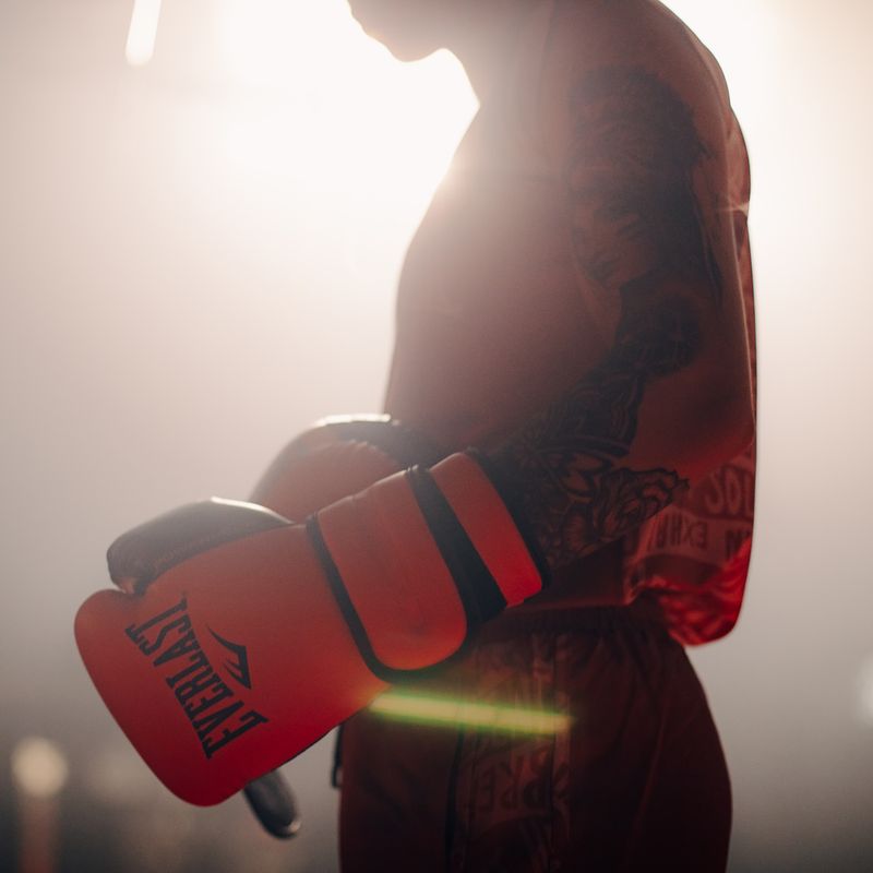 Everlast Powerlock Pu guantoni da boxe uomo rosso EV2200 6