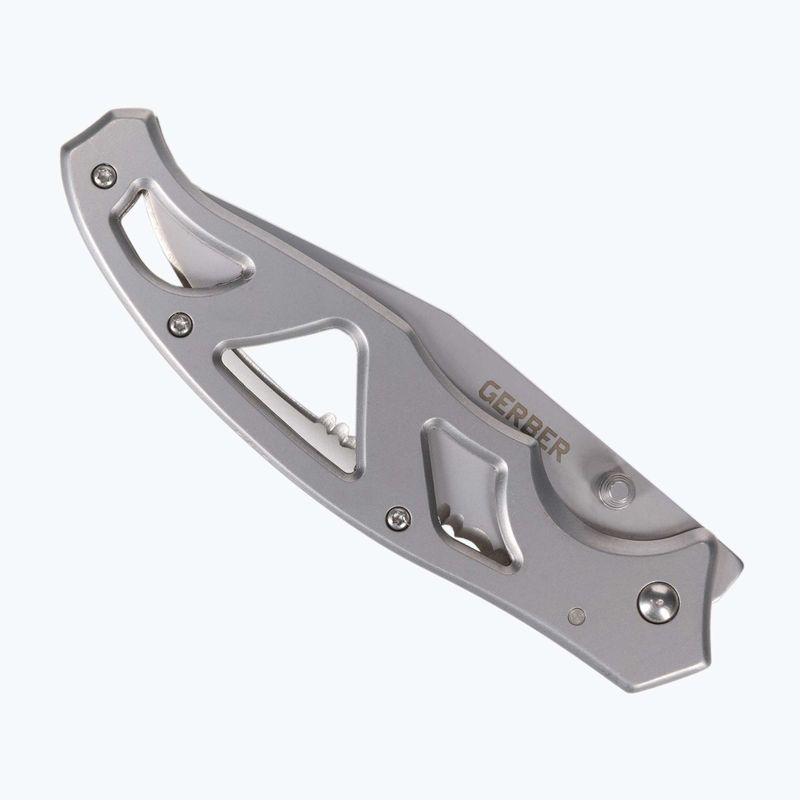 Gerber Paraframe II Folder Coltello da trekking seghettato in argento 2