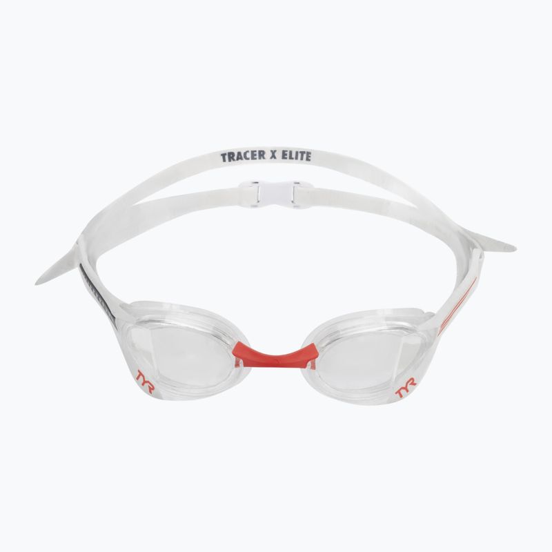 Occhiali da nuoto TYR Tracer-X Elite Racing chiaro/rosso/navy 2