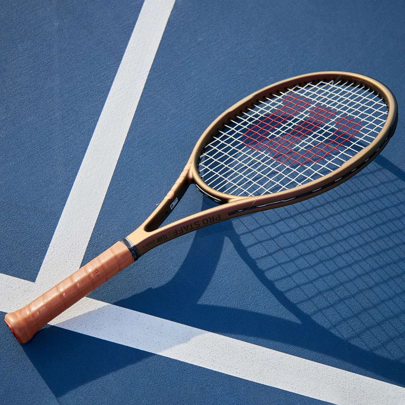 Racchetta da tennis Wilson Pro Staff Team V14 oro WR136011 17