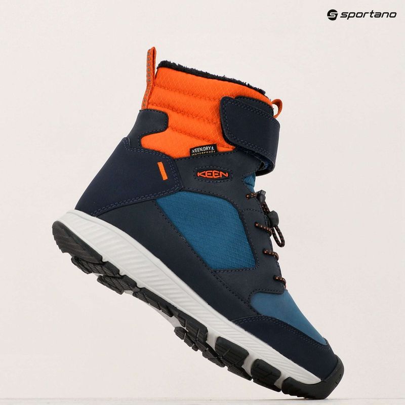 KEEN Skua Winter WP stivali da neve junior sky captain/gold flame 9