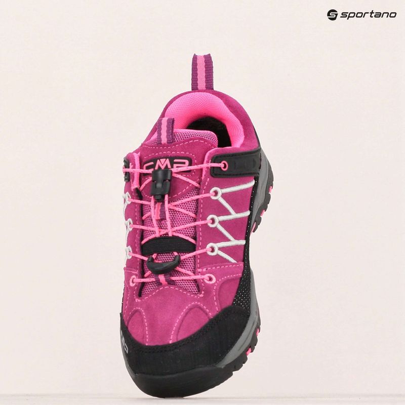 Scarponi da trekking CMP per bambini Rigel Low Wp berry / rosa fluo 15