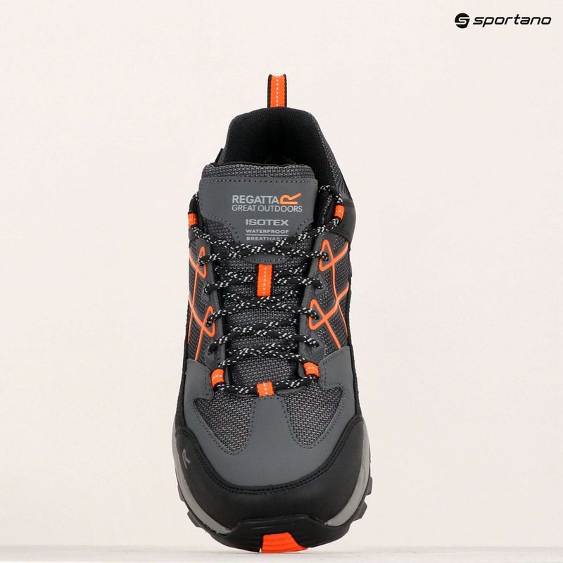 Scarponi da trekking da uomo REGATTA Samaris III Low granito/arancione chiaro 21