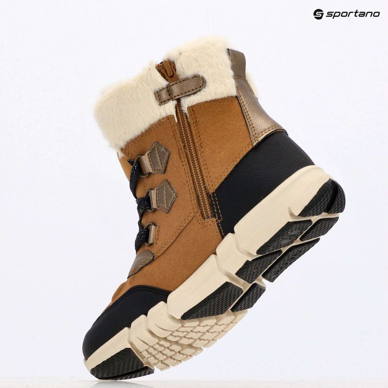 Geox Flexyper ABX whisky / nero stivali da neve per bambini 9