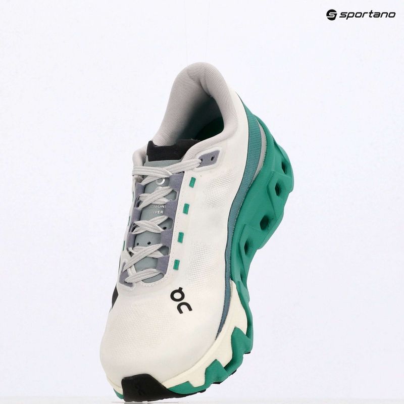Scarpe da corsa On Cloudmonster Hyper white/mint da donna 9