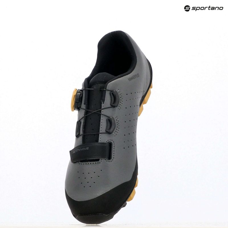 Scarpe da ciclismo MTB da uomo Northwave Hammer Plus grigio scuro/miele 9