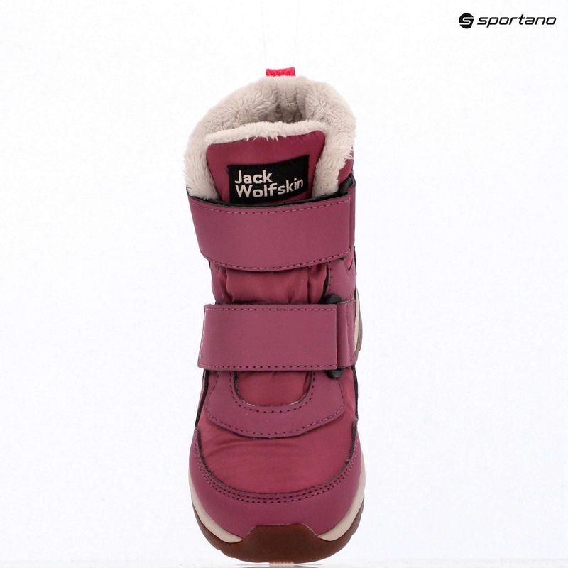 Scarpe per bambini Jack Wolfskin Polar Bear-B Texapore Mid Vc raisin 10