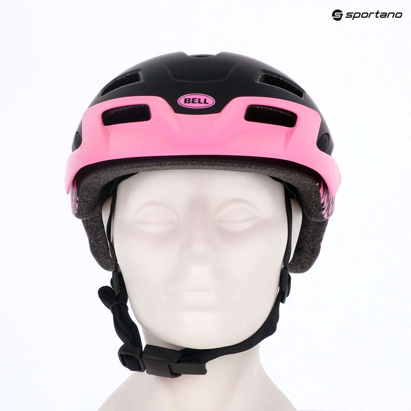 Casco da bici per bambini Bell Sidetrack Jr rosa opaco 9