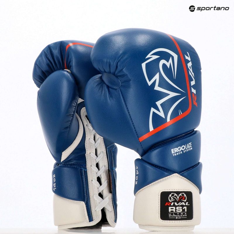 Guanti da boxe Rival RS1 Ultra Sparring 2.0 blu 8
