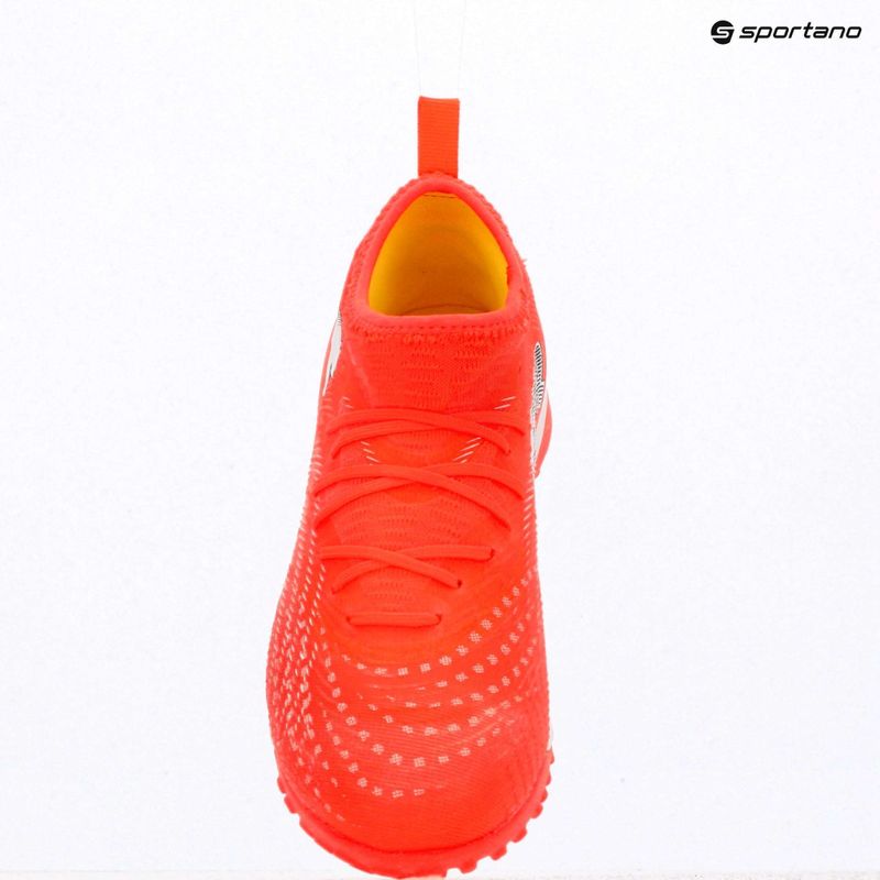 Scarpe da calcio PUMA Future 9 Match TT + Mid Jr glowing red/puma white/puma black/puma silver 10