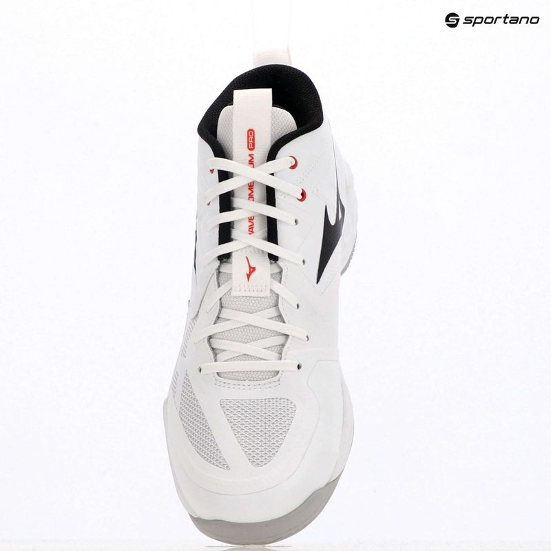 Scarpe da pallavolo Mizuno Wave Momentum Pro Mid white/black/fiery red 9